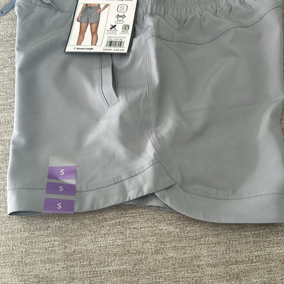RBX Gray Woven Walk Shorts Size Small. NWT. - Picture 7 of 8